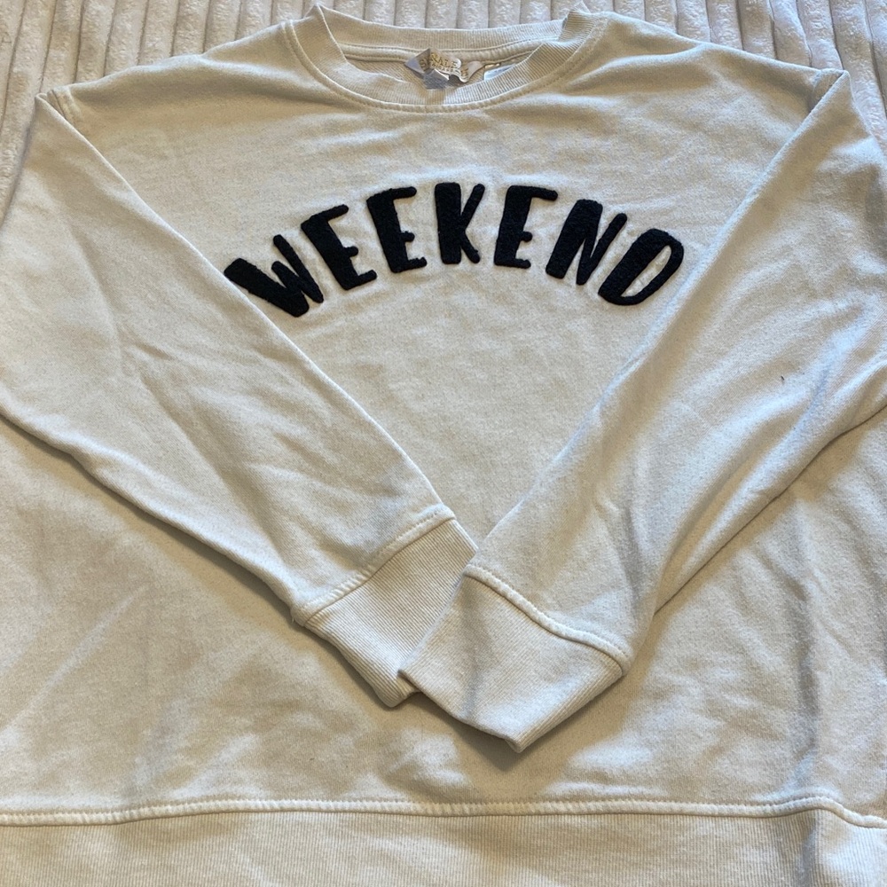 Weekend White Sweatshirt